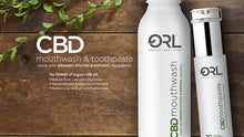Load image into Gallery viewer, CBD Mouthwash + CBD Toothpaste Bundle  - Made with Organic Xylitol & Natural Ingredients