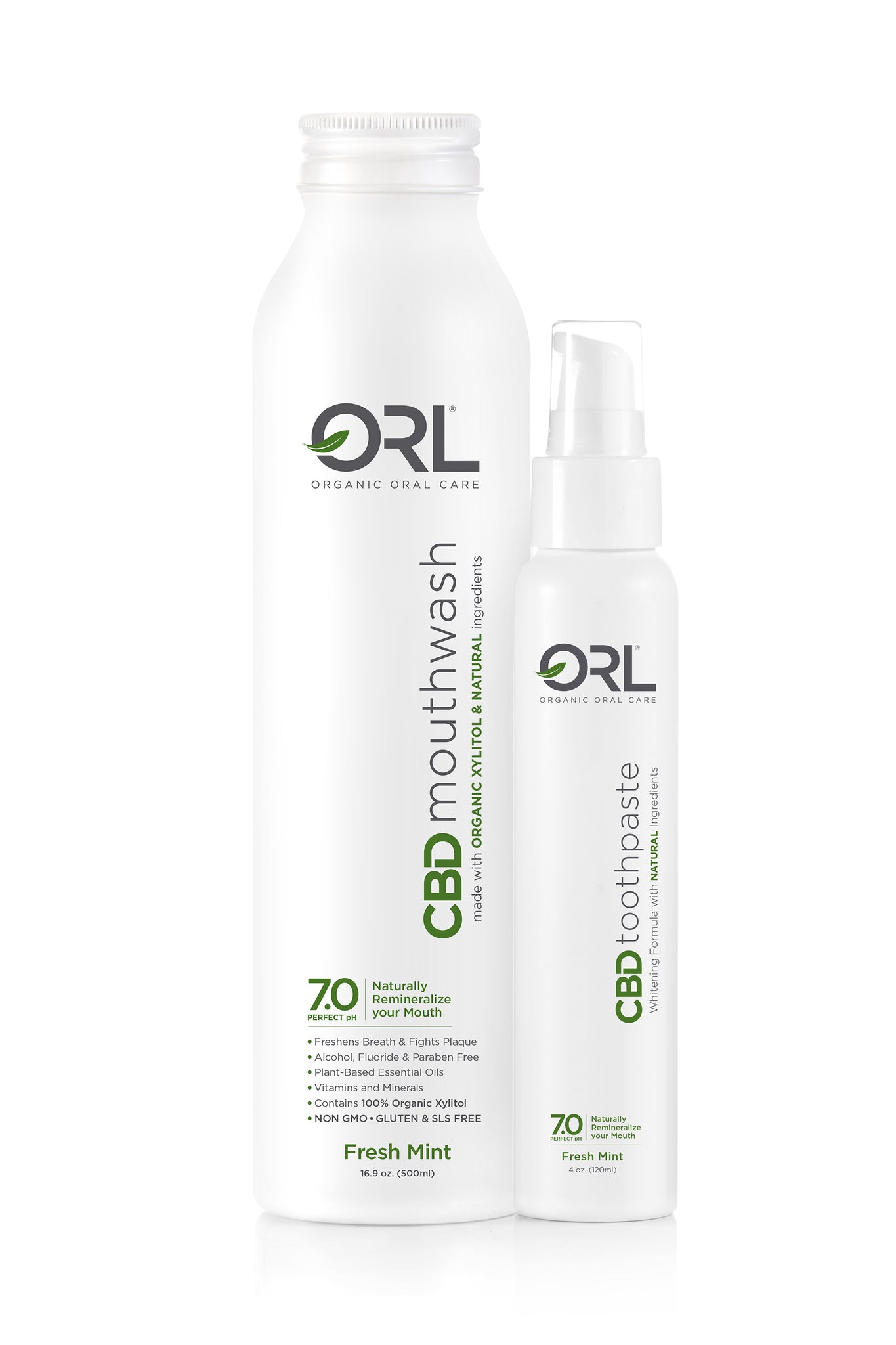 CBD Mouthwash + CBD Toothpaste Bundle - Made with Organic Xylitol ...