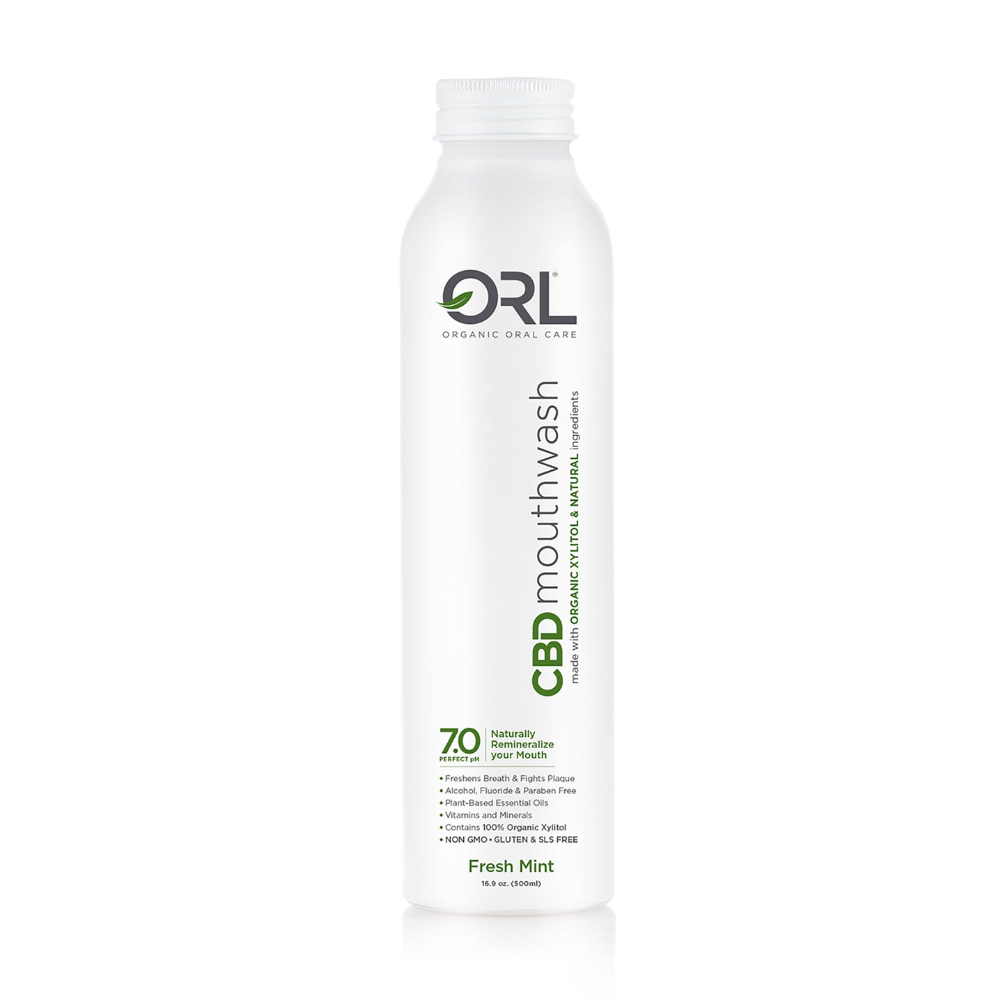 CBD Mouthwash with Organic Xylitol & Natural Ingredients